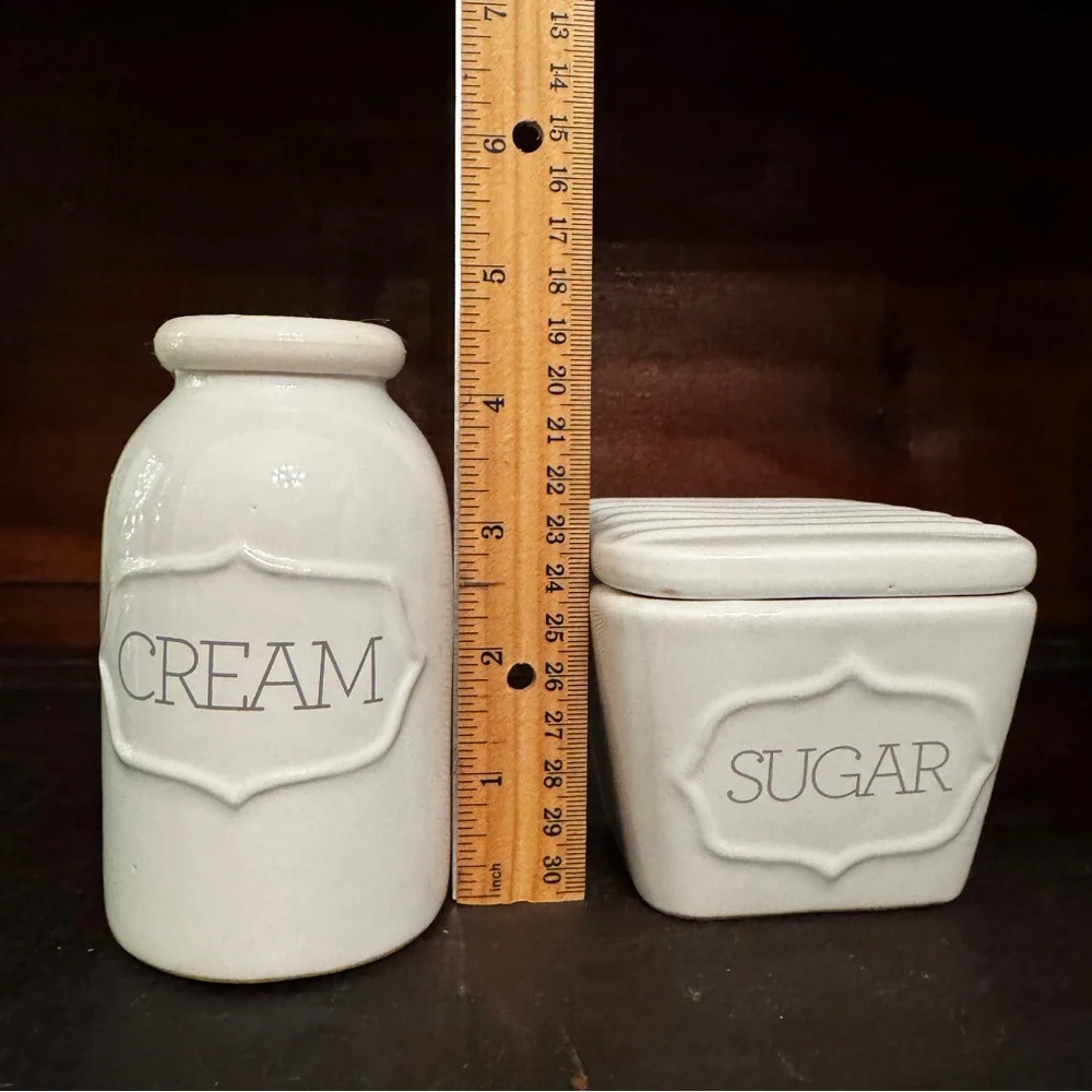Threshold White Ceramic Cream and Sugar Set